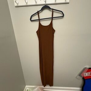 Chic Brown Maxi Dress